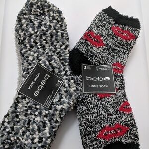 Set of 6pk Bebe Warm Cozy Socks NWT 6 pairs